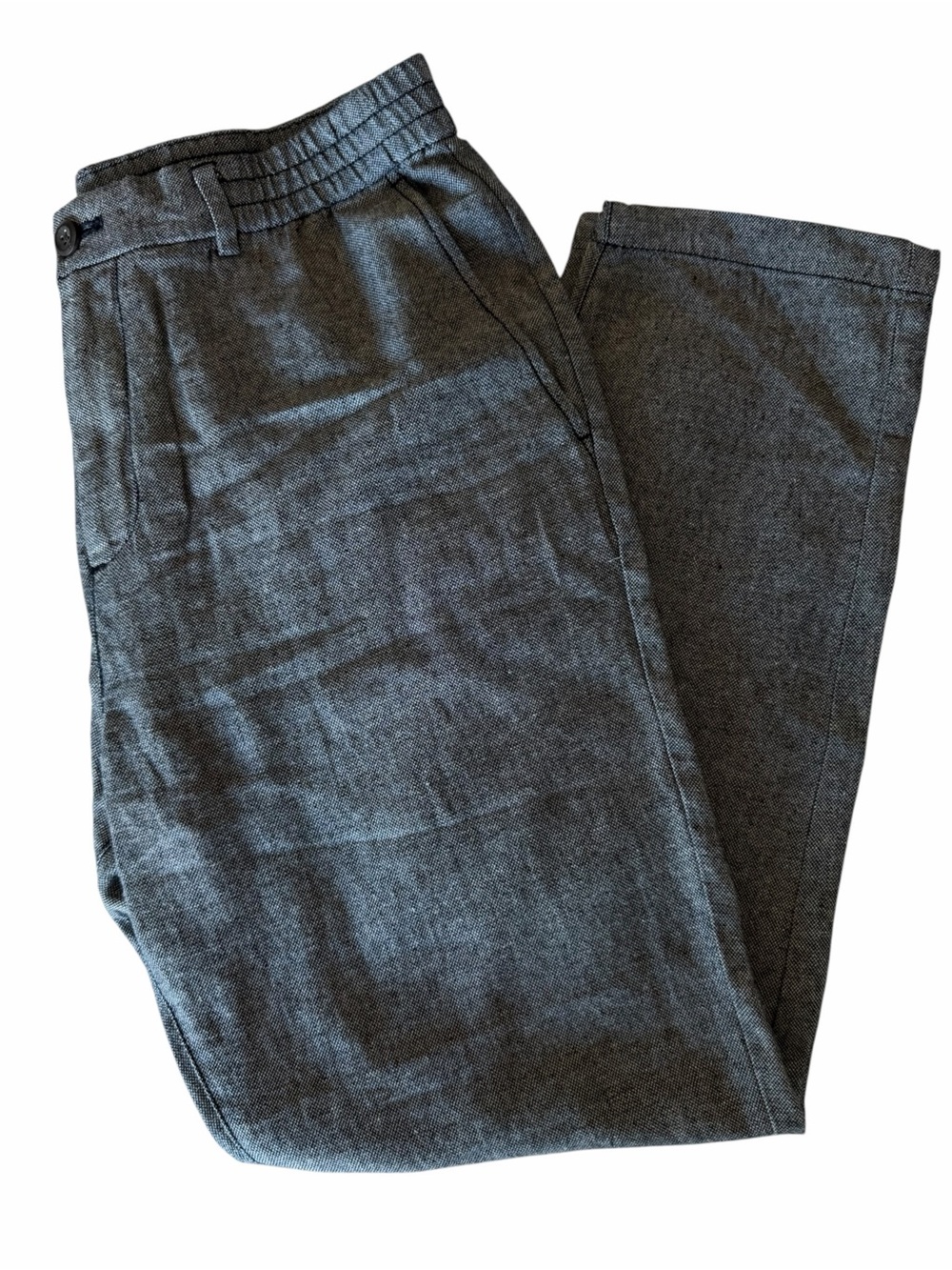 Banana Republic Mens 32x30 Athletic Linen Blend Pants Gray Tapered